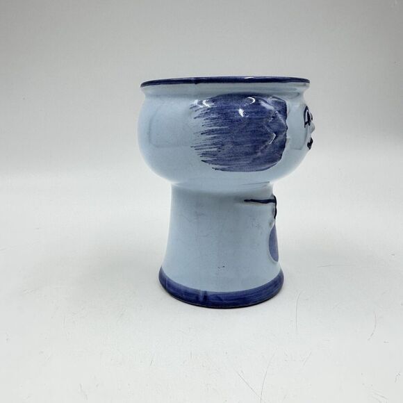 Vintage Ancher Iversen Special Design Head Face Vase Denmark Pottery Handpainted - Picture 5 of 10